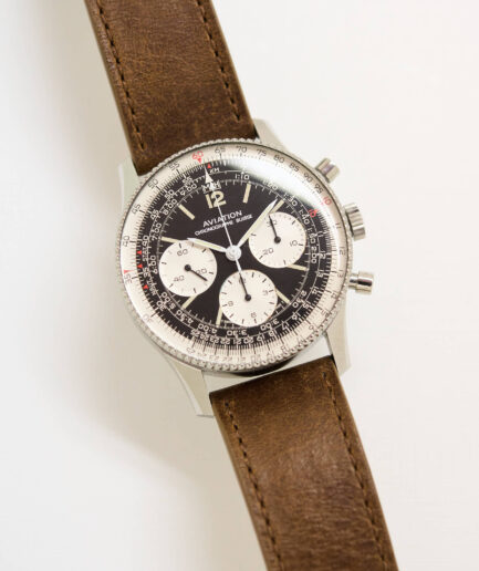 Ollech & Wajs Aviation, type Navitimer 806 rare "beaded bezel" NOS (circa 1978)